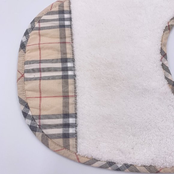 Authentic Burberry Baby Bib White - Picture 11 of 12